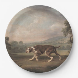 Spanischer Pointer Dog (von George Stubbs) Pappteller