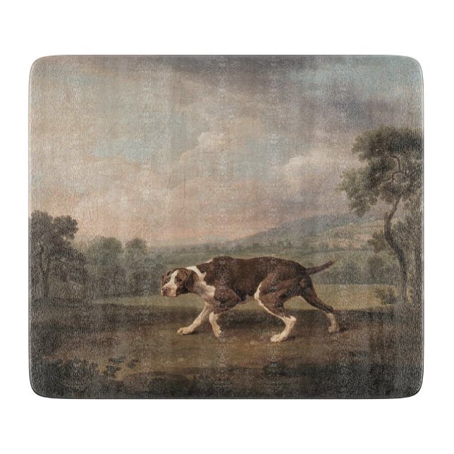 Spanischer Pointer Dog (von George Stubbs) Schneidebrett (Vorderseite)
