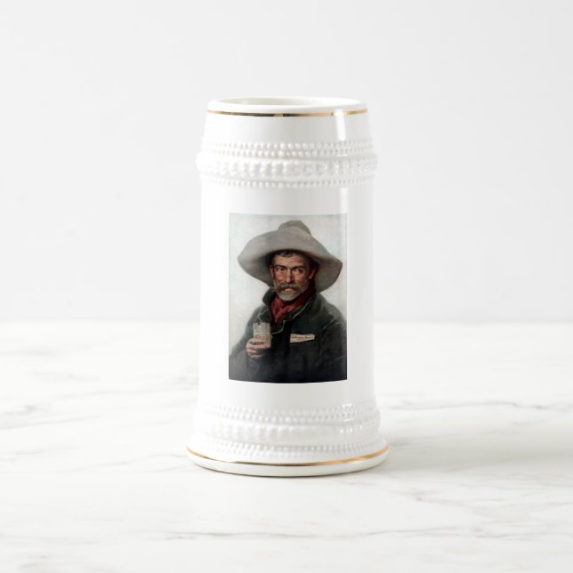 Spanischer Ranchero Cowboy in Old West Saloon Bierglas (Mittel)