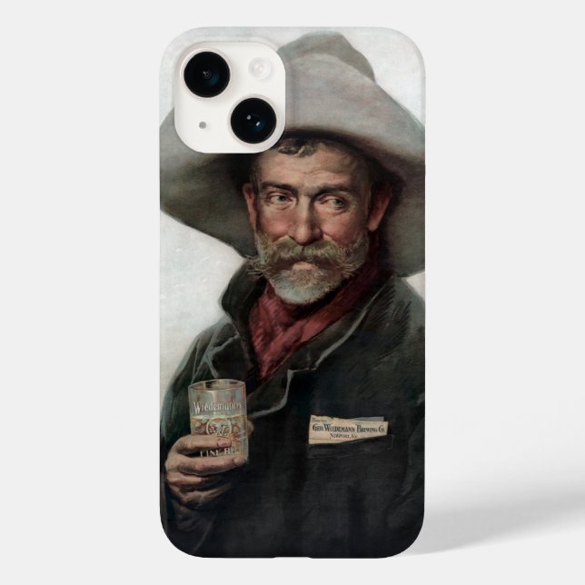 Spanischer Ranchero Cowboy in Old West Saloon Case-Mate iPhone 14 Hülle (Rückseite)
