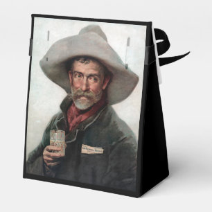 Spanischer Ranchero Cowboy in Old West Saloon Geschenkschachtel