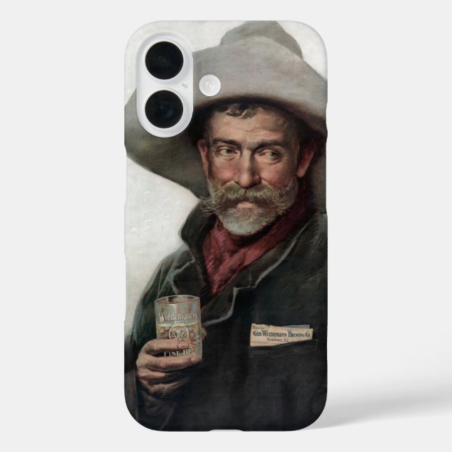 Spanischer Ranchero Cowboy in Old West Saloon iPhone 16 Hülle (Rückseite)