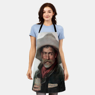 Spanischer Ranchero Cowboy in Old West Saloon Schürze