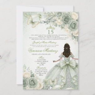 Spanischer Salbei Grün Floral Charra Prinzessin 15 Einladung