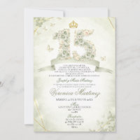 Spanischer Salbei Grün Floral Gold Krone Sweet 15 