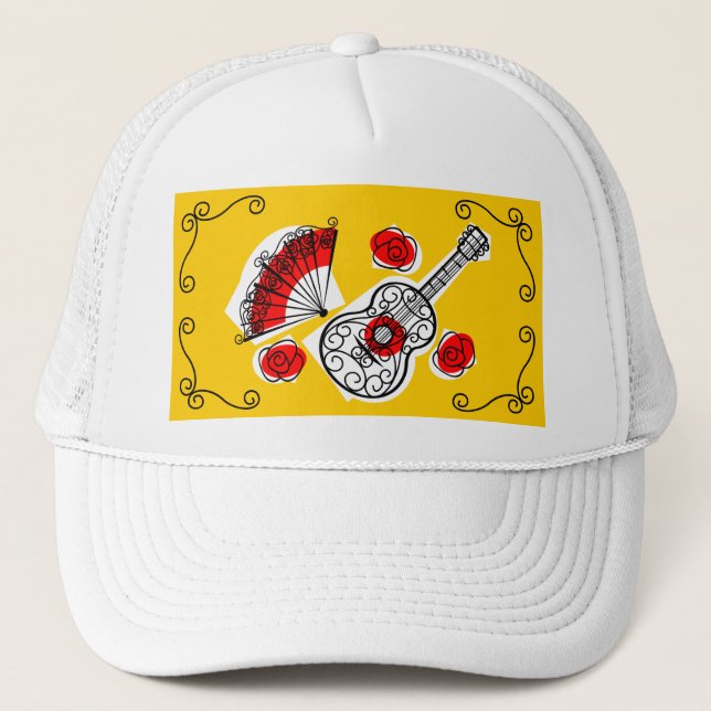 Spanischer Souvenirhut Truckerkappe (Vorderseite)