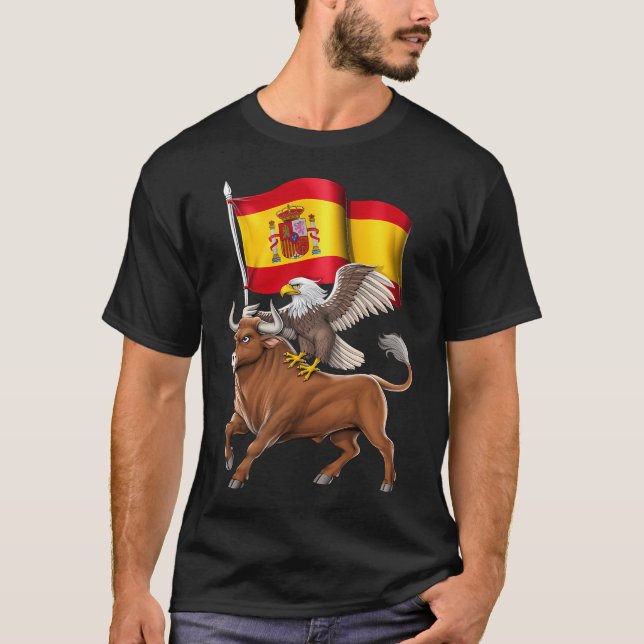 Spanischer Stier und Adler T-Shirt (Vorderseite)