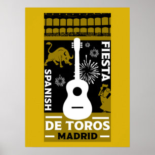 Spanischer Stierkampf Corrida De Toros Poster