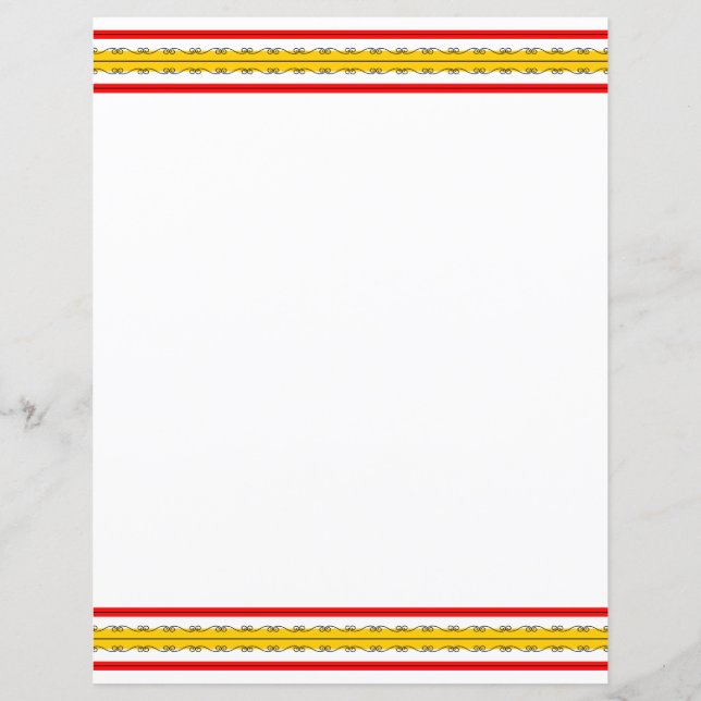 Spanischer Streifen 8.5 x 11 (Vorderseite)