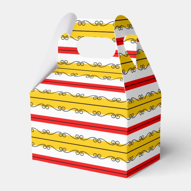 Spanischer Streifen Geschenkschachtel (Vorderseite)