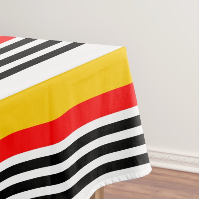 Spanischer Streifen Klassischer Tischstoff Tischdecke (Beispiel)
