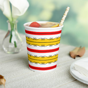 Spanischer Streifen Pappbecher