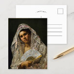 Spanischer Tänzer | Mary Cassatt Postkarte<br><div class="desc">Spanische Tänzerin Traaring a Lace Mantilla (1873) von der amerikanischen Impressionistin Mary Cassatt. Während ihres bleibe 1873 in Spanien machte Cassatt eine Reihe von Gemälden des spanischen Lebens, die die Schönheit und das Kleid der einheimischen Frauen unterstreichen. Verwenden Sie die Entwurfstools, um einen benutzerdefinierten Text hinzuzufügen oder das Bild zu...</div>