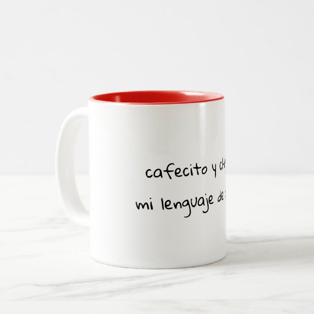 Spanischer Vers Süße Tasse (Vorderseite Links)