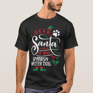Spanischer Wasserhund Hunde Weihnachten Hunde züch T-Shirt