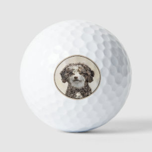 Spanischer Wasserhund-Malerei - Süße originelle Hu Golfball