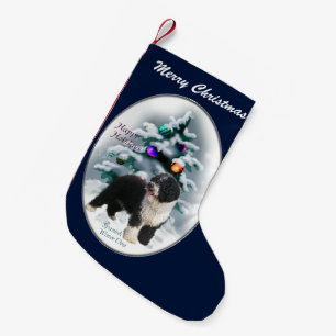 Spanischer Wasserhund Weihnachten Kleiner Weihnachtsstrumpf