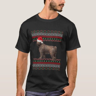 Spanischer Wasserhund Weihnachten Langschläfchen T T-Shirt