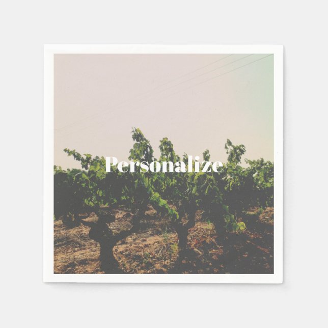 Spanischer Weingarten Napkins Serviette (Vorderseite)