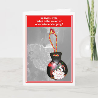 Spanischer Zen eine Kastagnetten-lustige Karte