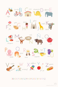 Spanisches Alphabet Geschenke Zazzle Ch