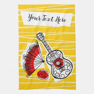 Spanisches Andenken-Text-Geschirrtuch Geschirrtuch