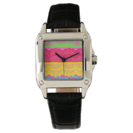 spanisches Blumendesign 9 Armbanduhr