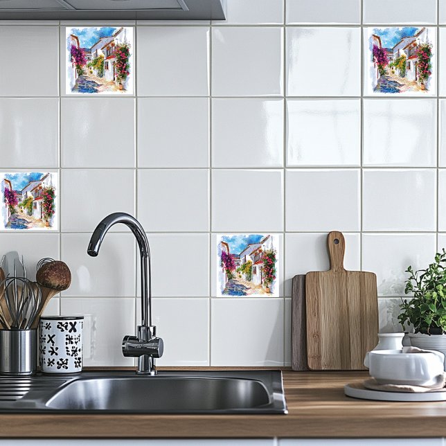 Spanisches Dorf Fliese (Von Creator hochgeladen)