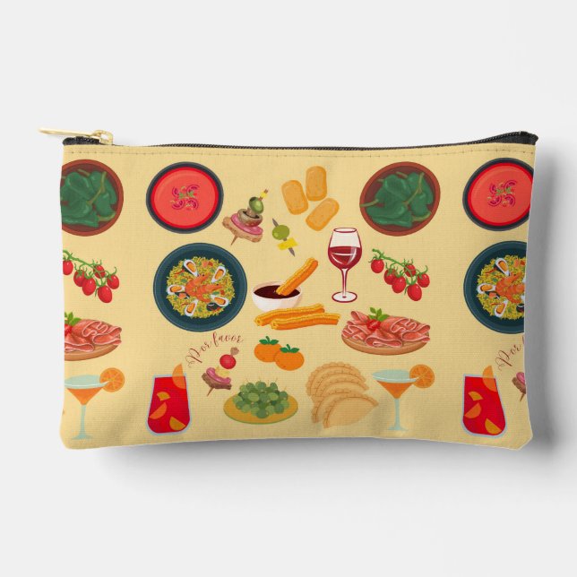 Spanisches Essen Zubehörtasche (Vorderseite)