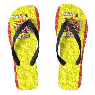 Spanisches Flag-Design Flip Flops