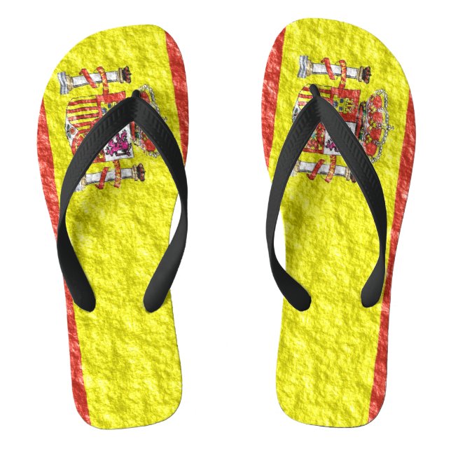 Spanisches Flag-Design Flip Flops (Fußbett)