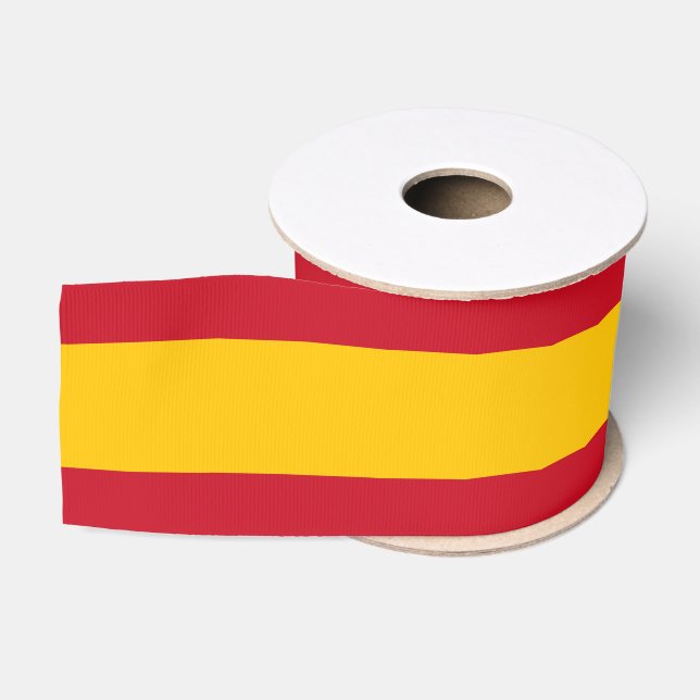 Spanisches Flaggenband, Modefarben Spaniens Ripsband (Spule)
