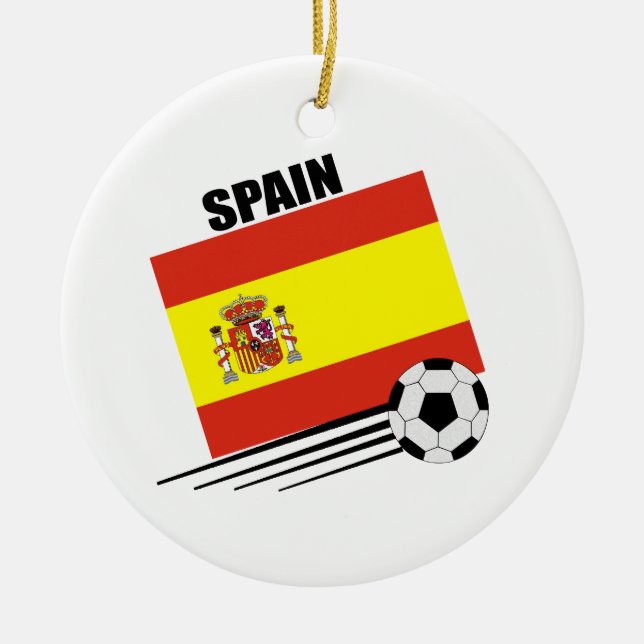 Spanisches Fußball-Team Keramikornament (Vorne)