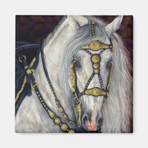 Spanisches Gold - andalusisches Pferd Magnet