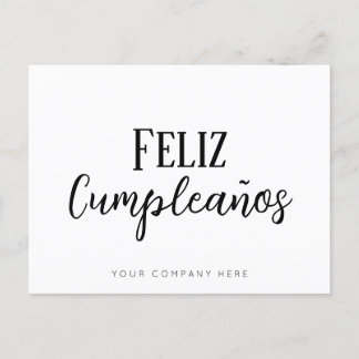 Spanisches Happy Birthday Business Real Anwesen Postkarte