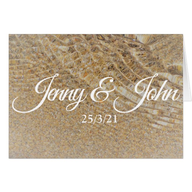 Spanisches Hochzeitskarte felicidades por SU boda (Vorderseite (Horizontal))