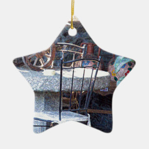 Spanisches Kaktus-Stillleben Keramik Ornament