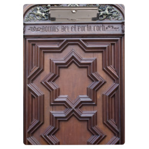 Spanisches Kirchentürhaus Gottes Tor zum Himmel Klemmbrett