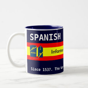 Spanisches königliches Marineobergefreites 1. Zweifarbige Tasse