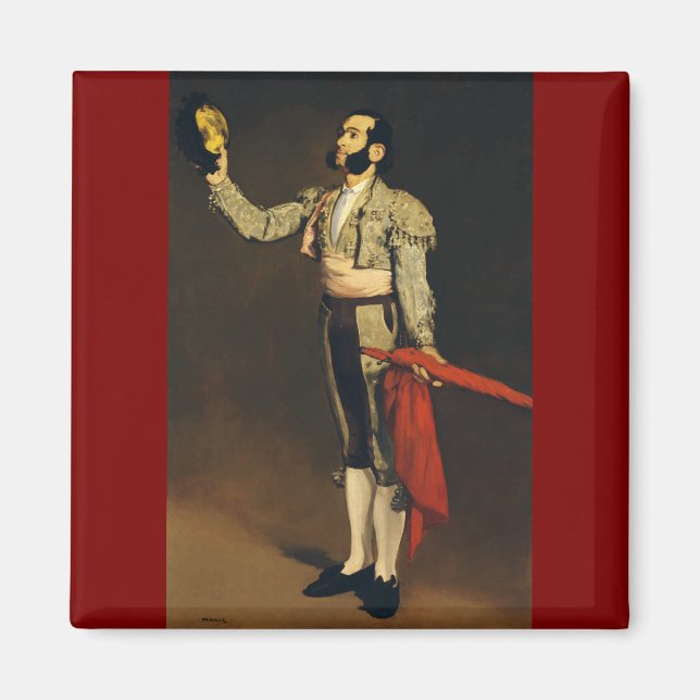 Spanisches Matador von Edouard Manet Magnet (Vorne)