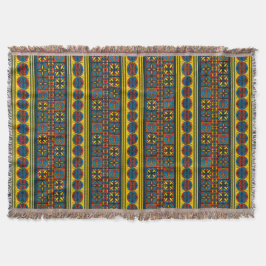 Spanisches Mittelalterliches Muster-Kreuzblanket I Decke