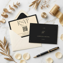 Spanisches Monogramm Creme und schwarzer Hochzeits