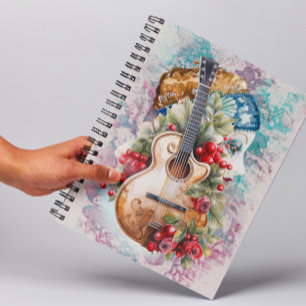 Spanisches Musik-Spiral-Foto-Notizbuch Notizblock