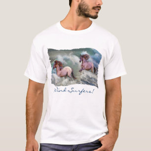 Spanisches Mustangs & Ocean Wind-surfing Shirt