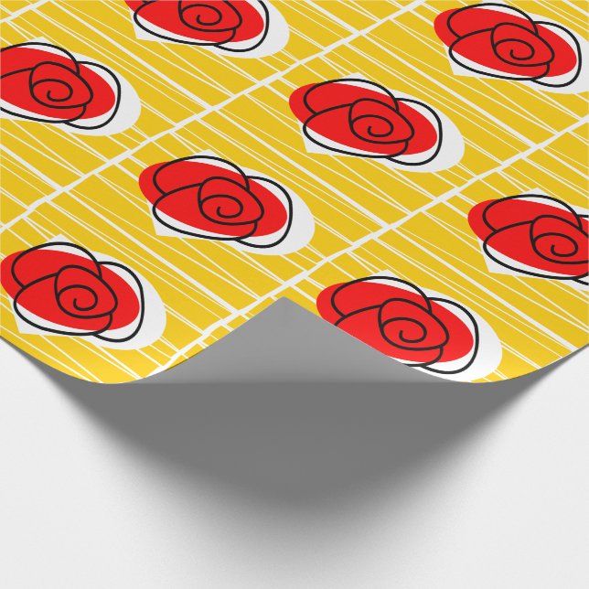 Spanisches Packpapier für Rose (Ecke)