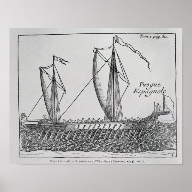 Spanisches Schiff" Poster (Vorne)