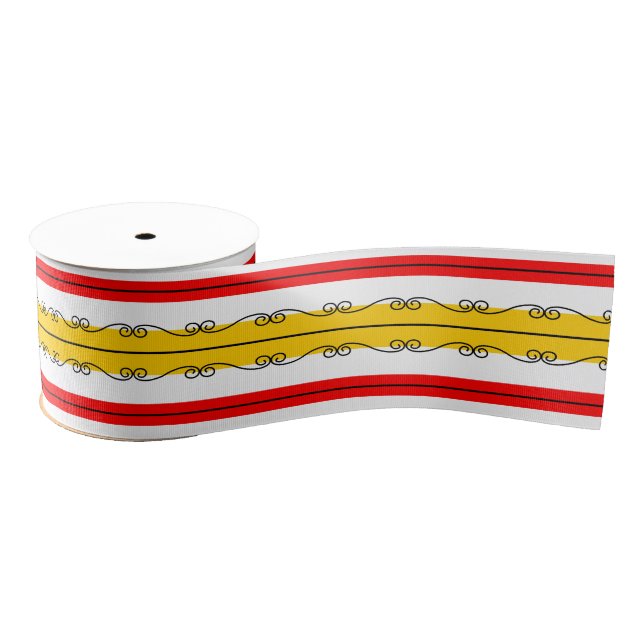 Spanisches Streifen Ripsband (Spule)