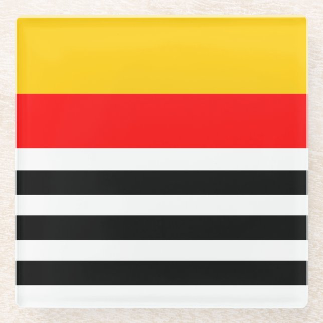 Spanisches Stripe-Klassisches Untersetzer (Vorderseite)