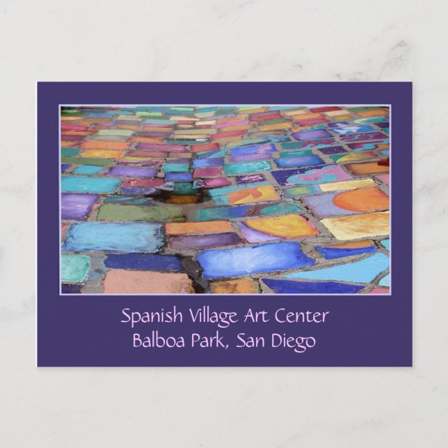 Spanisches Village Art Centre, Balboa Park, San Di Postkarte (Vorderseite)