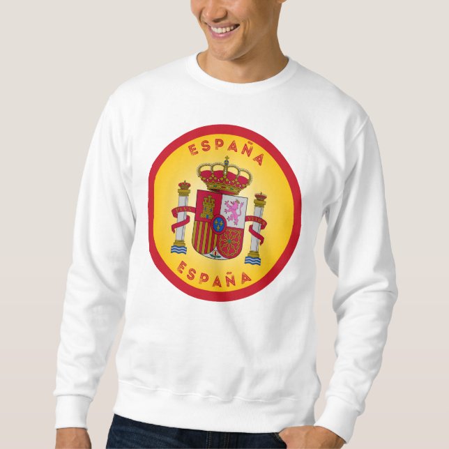 Spanisches Wappen Kreisform  Sweatshirt (Vorderseite)